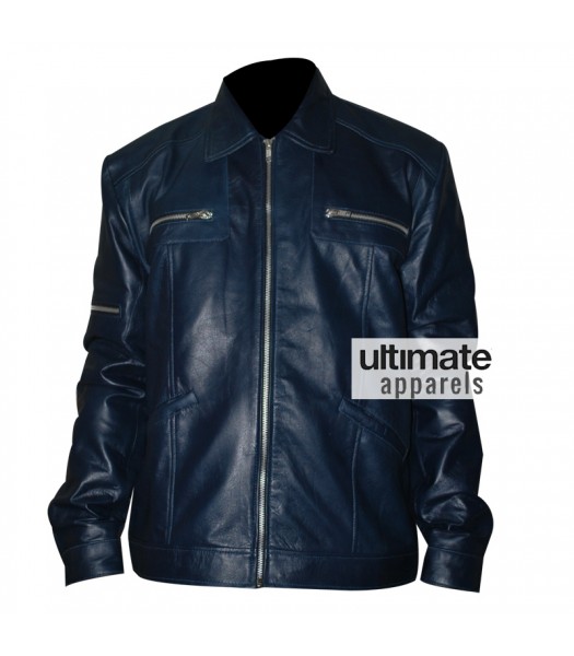 Designers Navy Blue Men's Leather Jacket (525 x 600 Pixel)