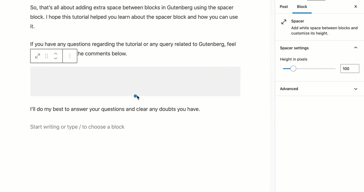 How To Add Space Between Blocks In WordPress