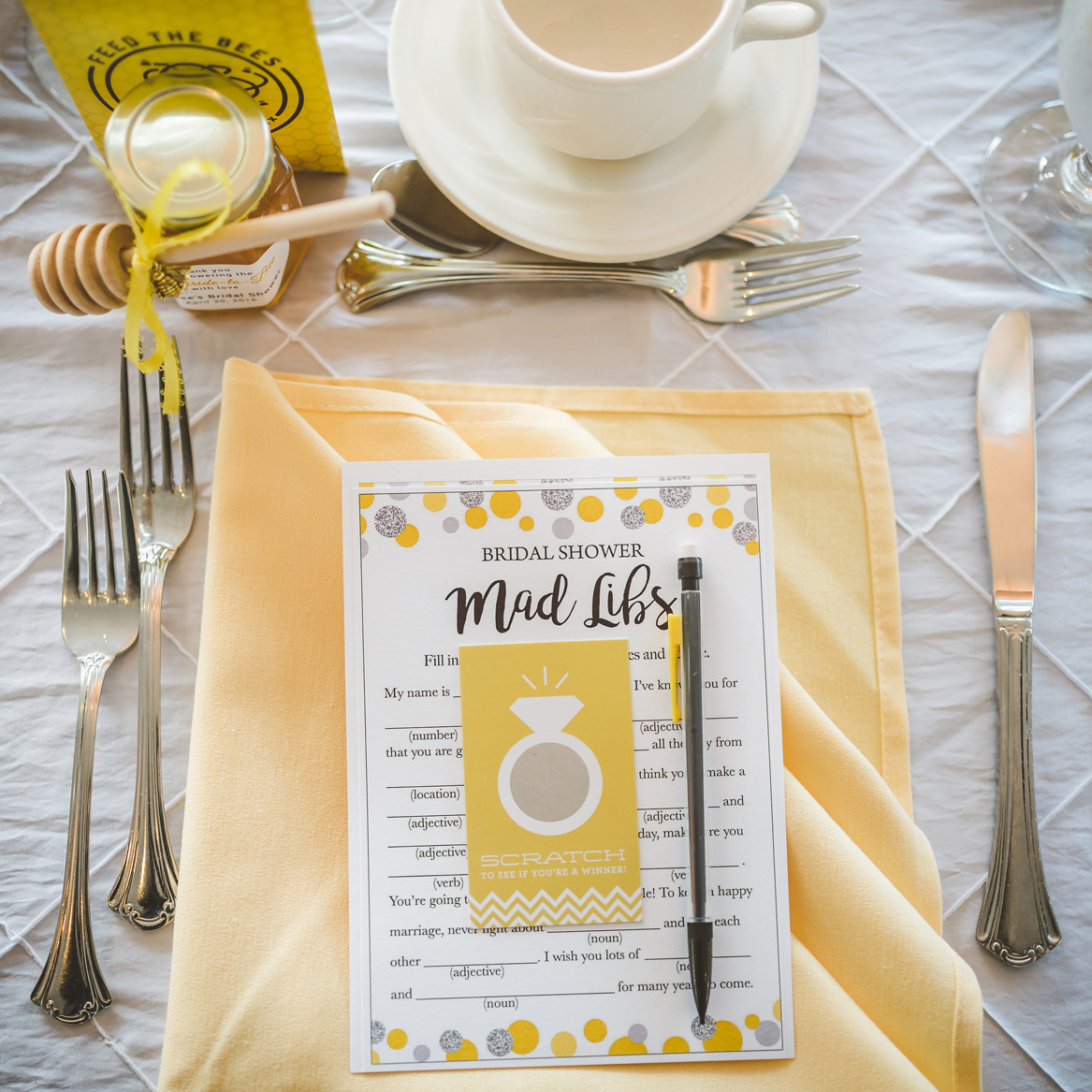 A Sunshine Yellow HoneyThemed Bridal Shower Ultimate Bridesmaid