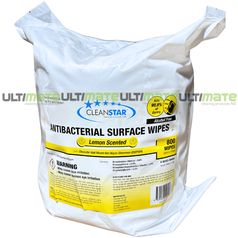 Cleanstar Antibacterial Alcohol Free Surface Wipes 800 Sheet Ultimate