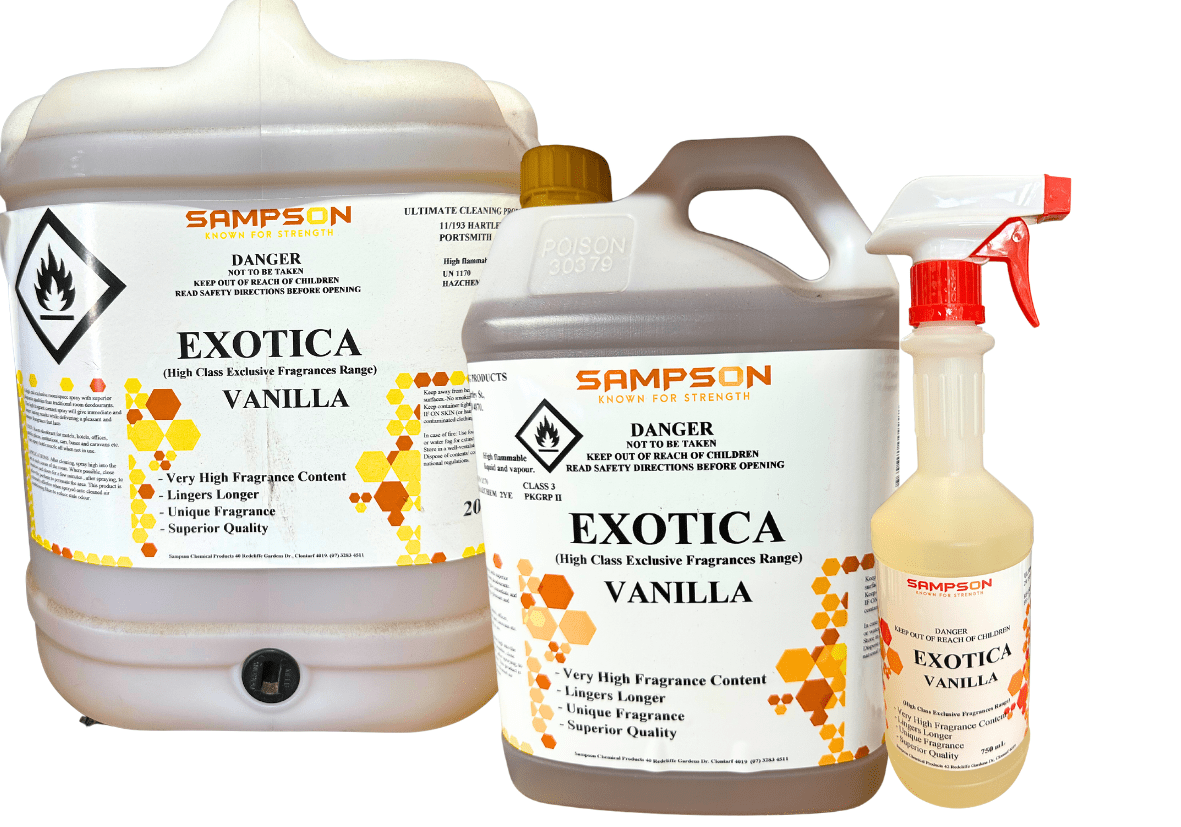 Sampson Exotica Vanilla Air Freshener Ultimate Cleaning Products