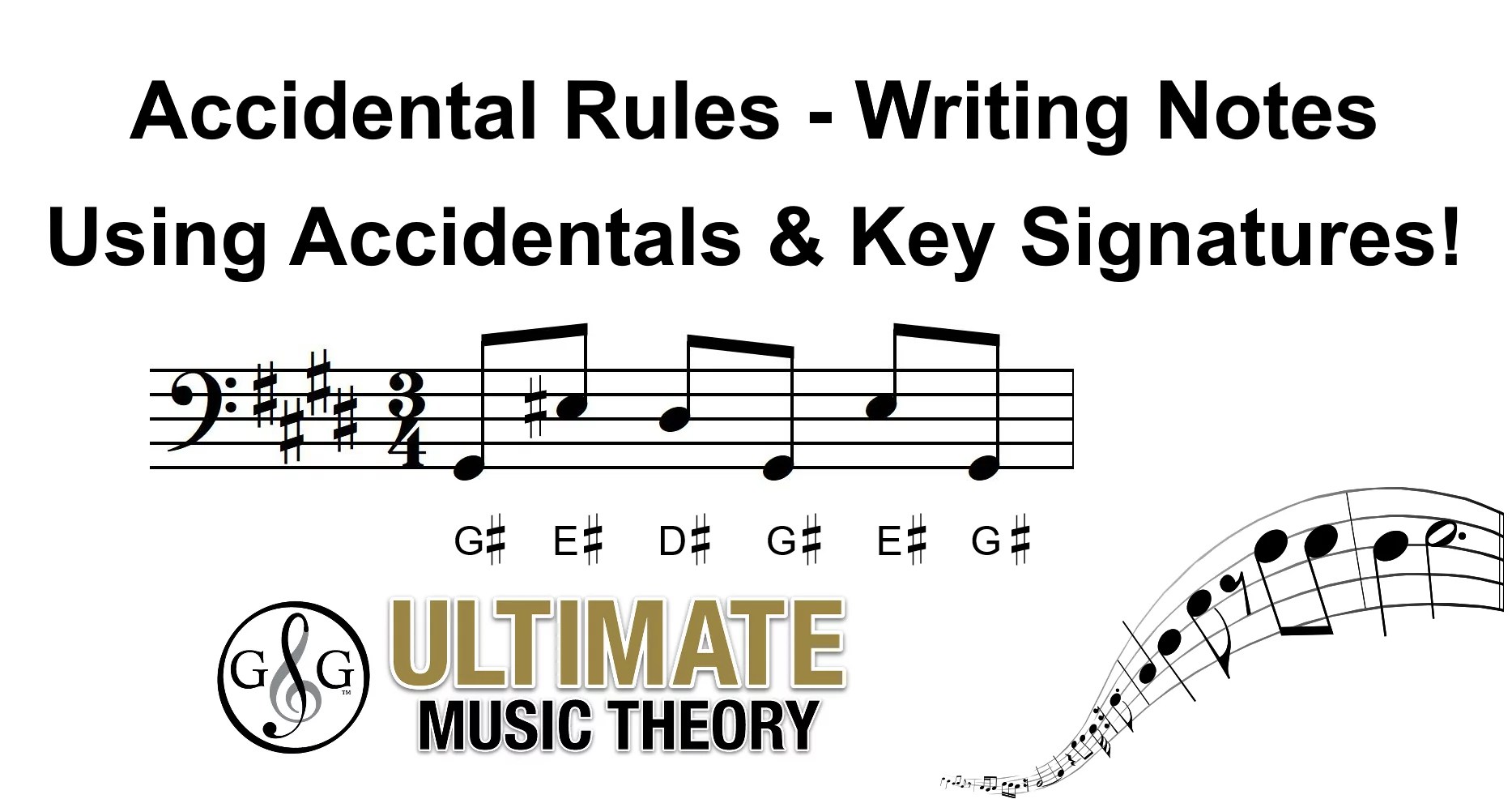 Accidental Rules 7 Writing Notes using Accidentals and Key