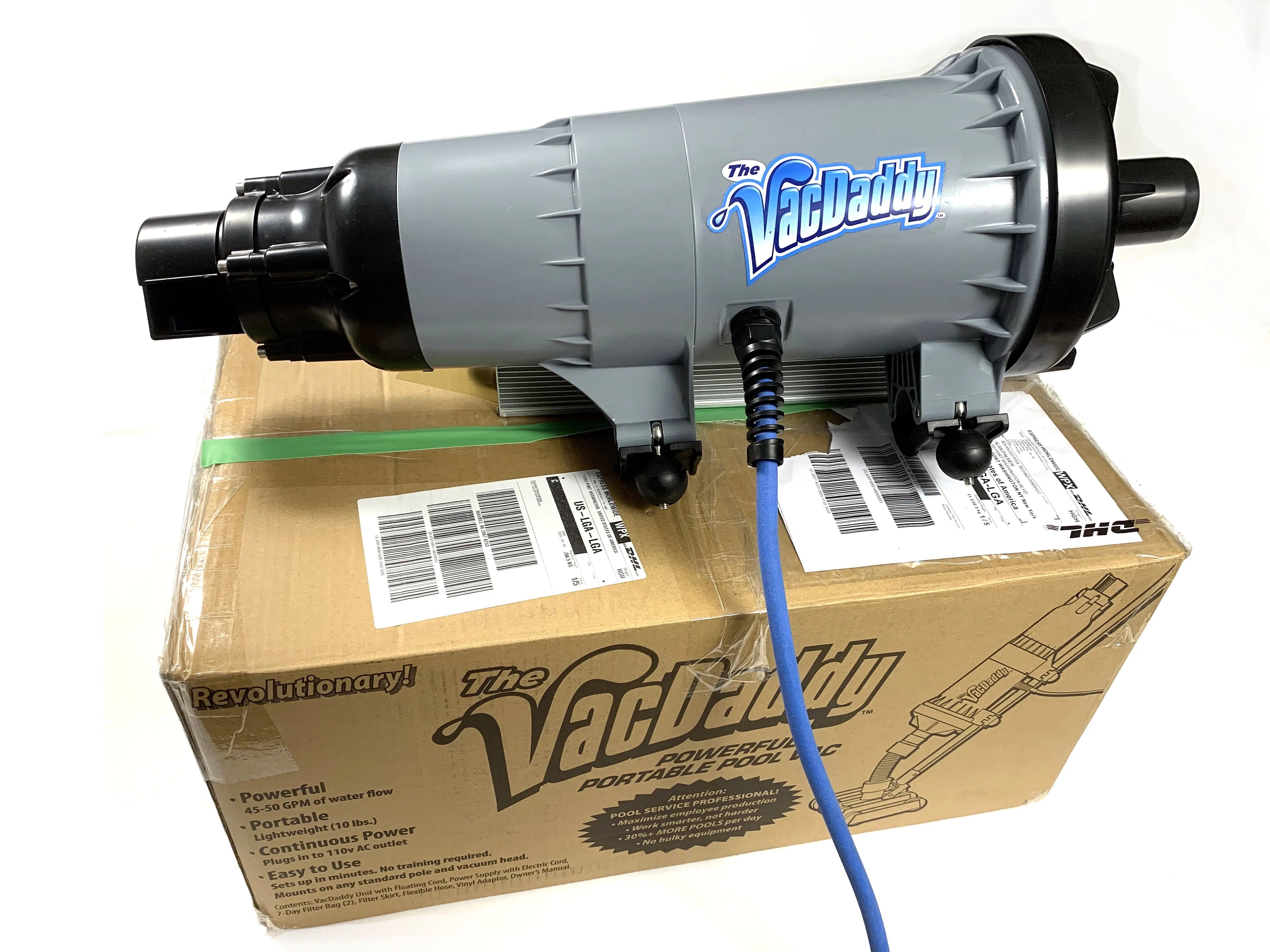 The VacDaddy® Powerful Portable Pool Vacuum 2.0! Ultimate Pool Tools