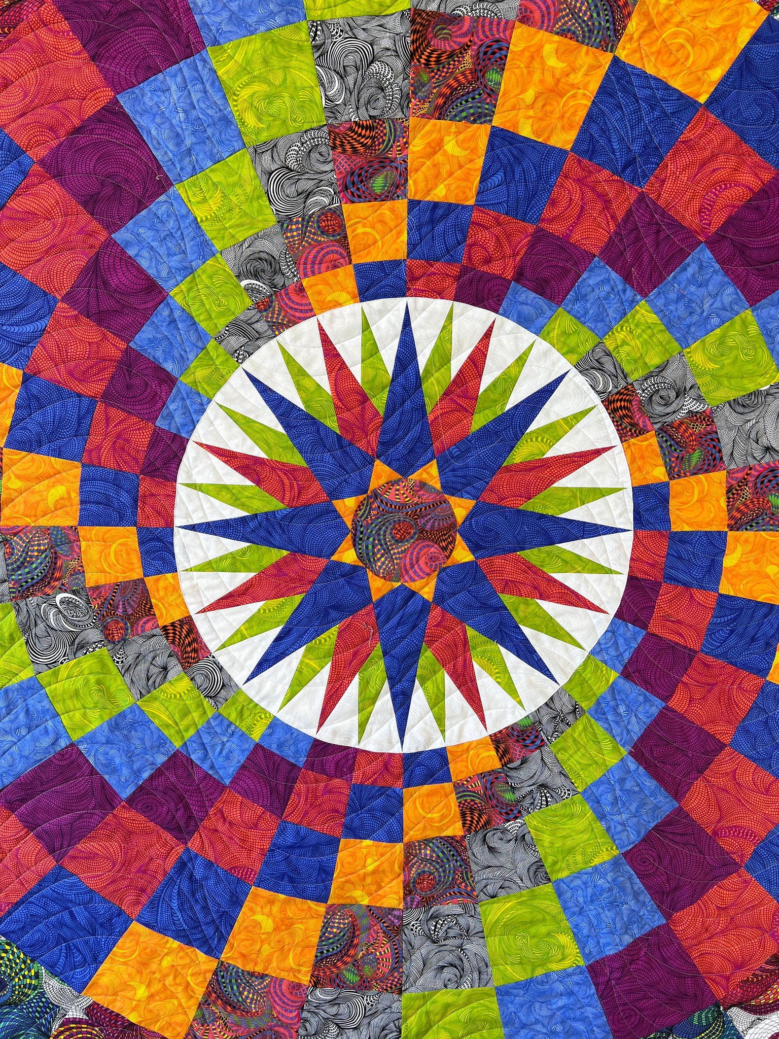 Geo Gyre Quilt Ultimate Sewing Centre