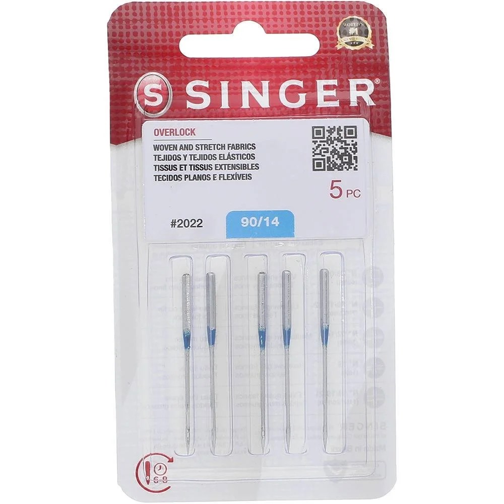 Serger Needles, Singer Type 2022 (5pk), Size 90/14 Needles Ultimate