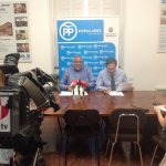 El presidente y el portavoz del PP en el Ayuntamiento, Antonio Martínez Bermejo y Jesús Enríquez. Foto: úC