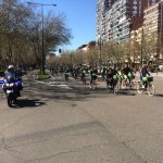 La bicicletada, a su paso por el Paseo de Zorrilla.