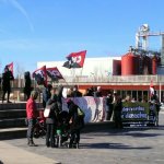 Movilización de CNT en el PRAE de Valladolid. FOTO: CNT