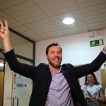 Óscar Puente, tras conocer los resultados electorales. Foto: Gaspar Francés