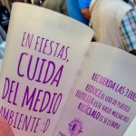 Vasos reutlizables durante las fiesta de Valladolid