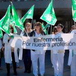 IMAGEN DE ARCHIVO DE UNA PROTESTA DEL SINDICATO DE ENFERMERÍA SATSE.
