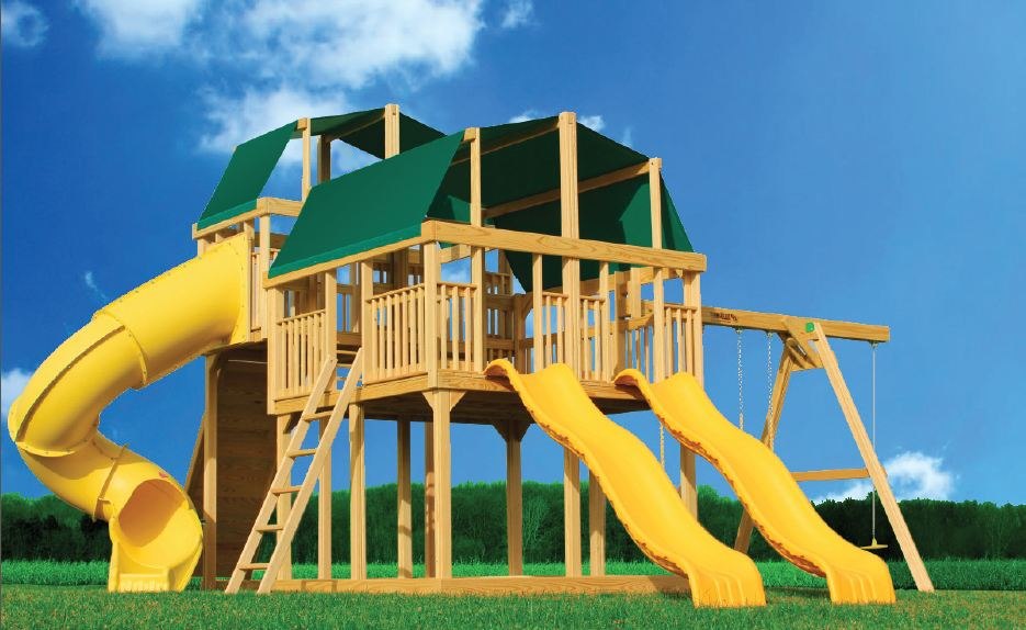 UltraBuilt Outdoor Wooden Swing Sets, Kids Backyard Play Sets