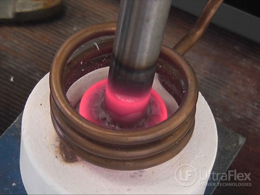 Induction Brazing of Steel Parts to a Tungsten Carbide Plate UltraFlex