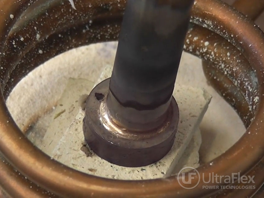 Induction Brazing of Steel Parts to a Tungsten Carbide Plate UltraFlex