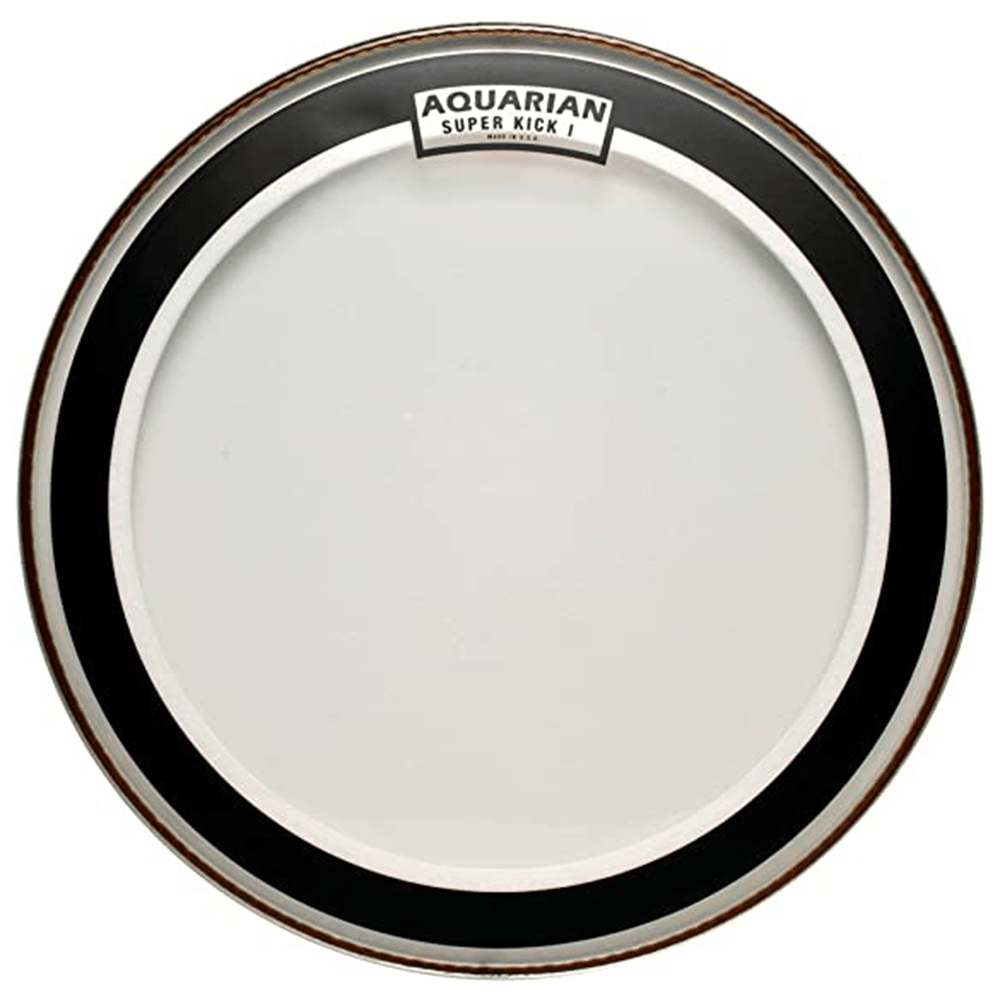 AQUSKI20 AQUARIAN DRUMHEADS PARCHE 20"CLEAR SINGLE PLY SUPER KICK