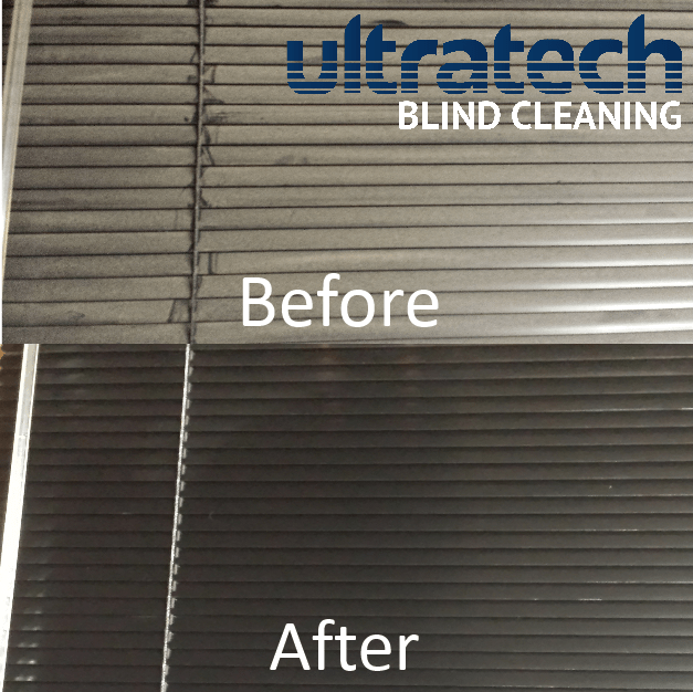 Blind Cleaning Before & After Ultratech Blind Cleaning