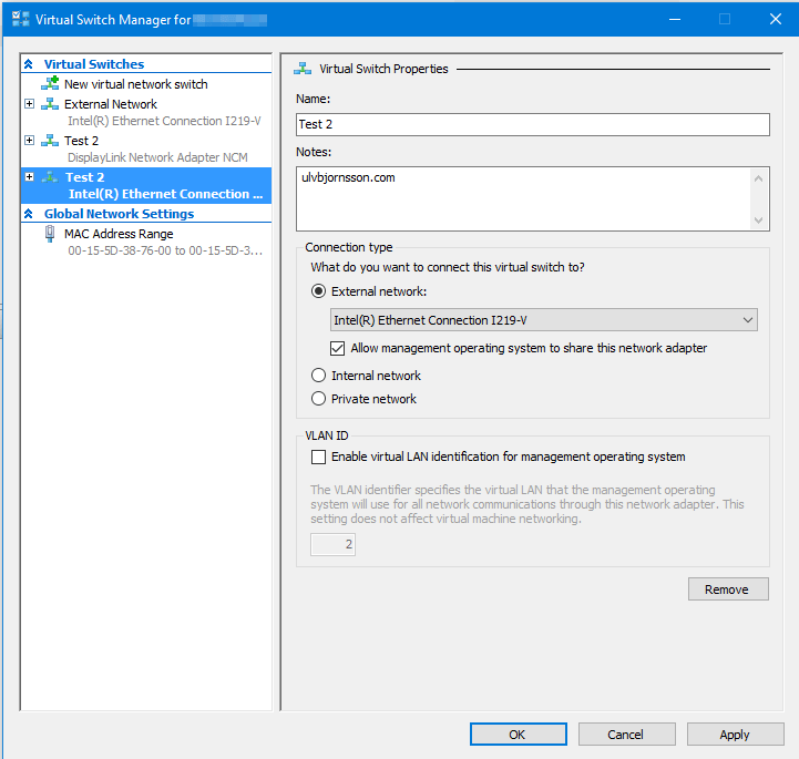 HyperV Manager failed to change state. The operation failed with