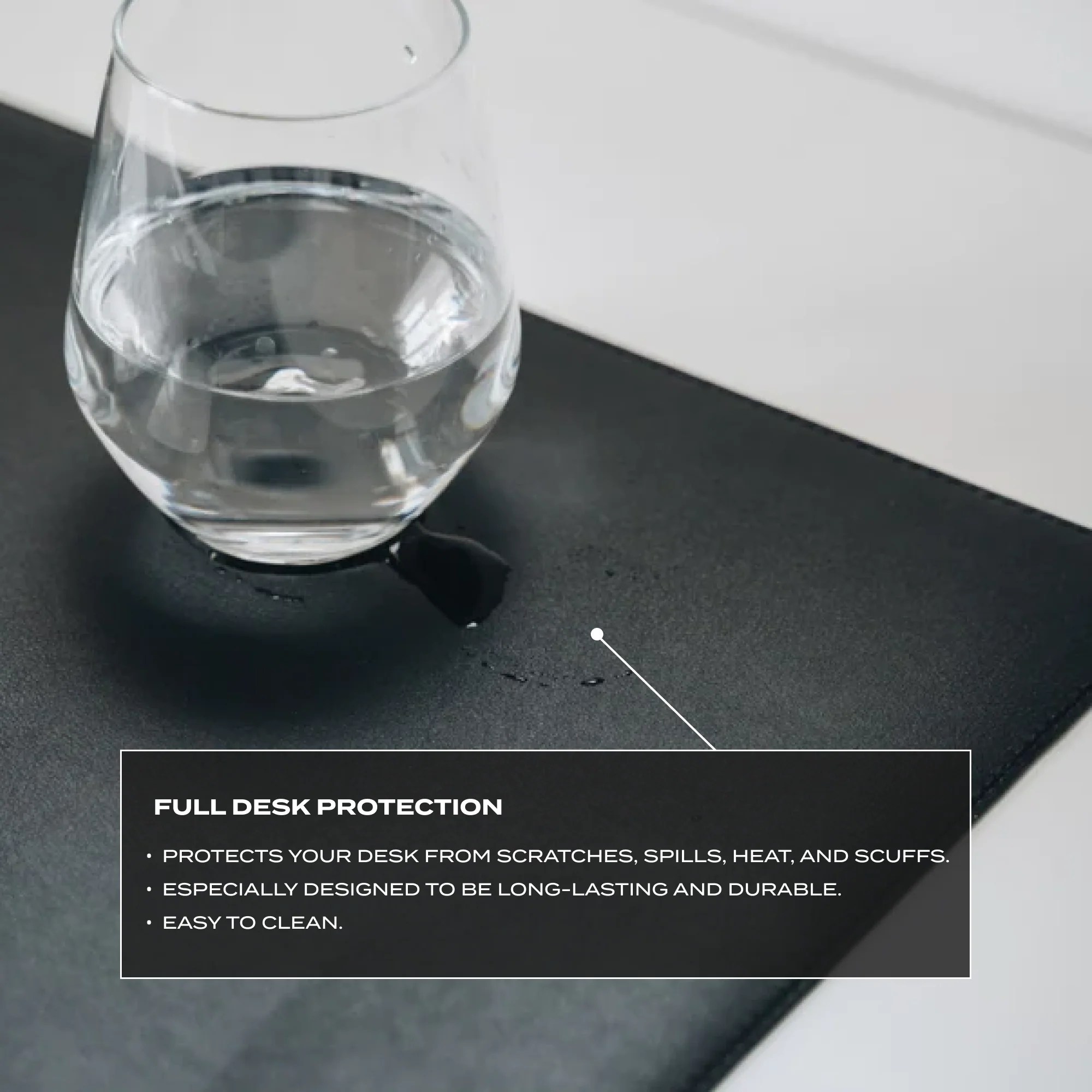 ULX Minimalist Desk Mat Black