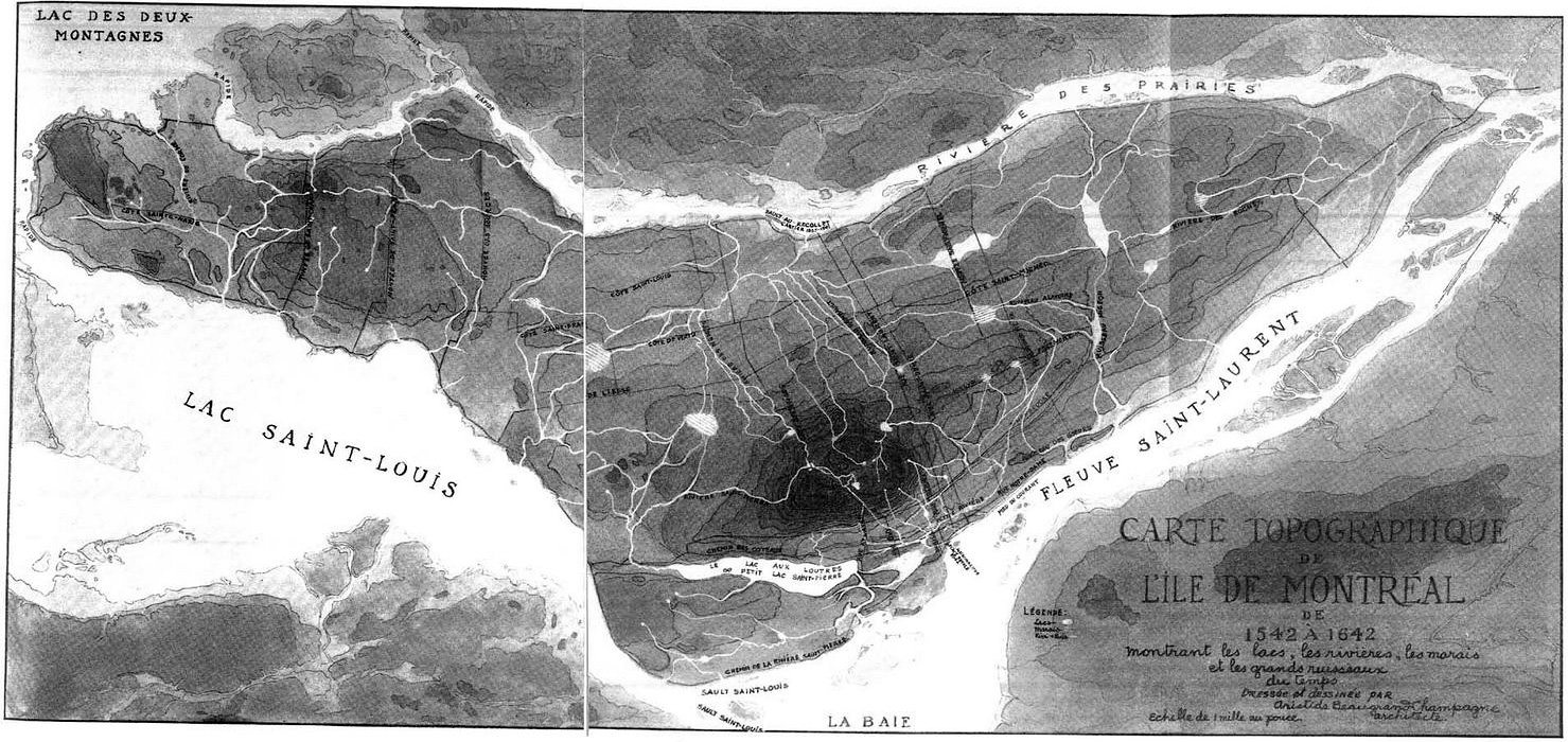 Montreal's Lost Rivers What Maps Can (and Can't) Tell Us Spacing