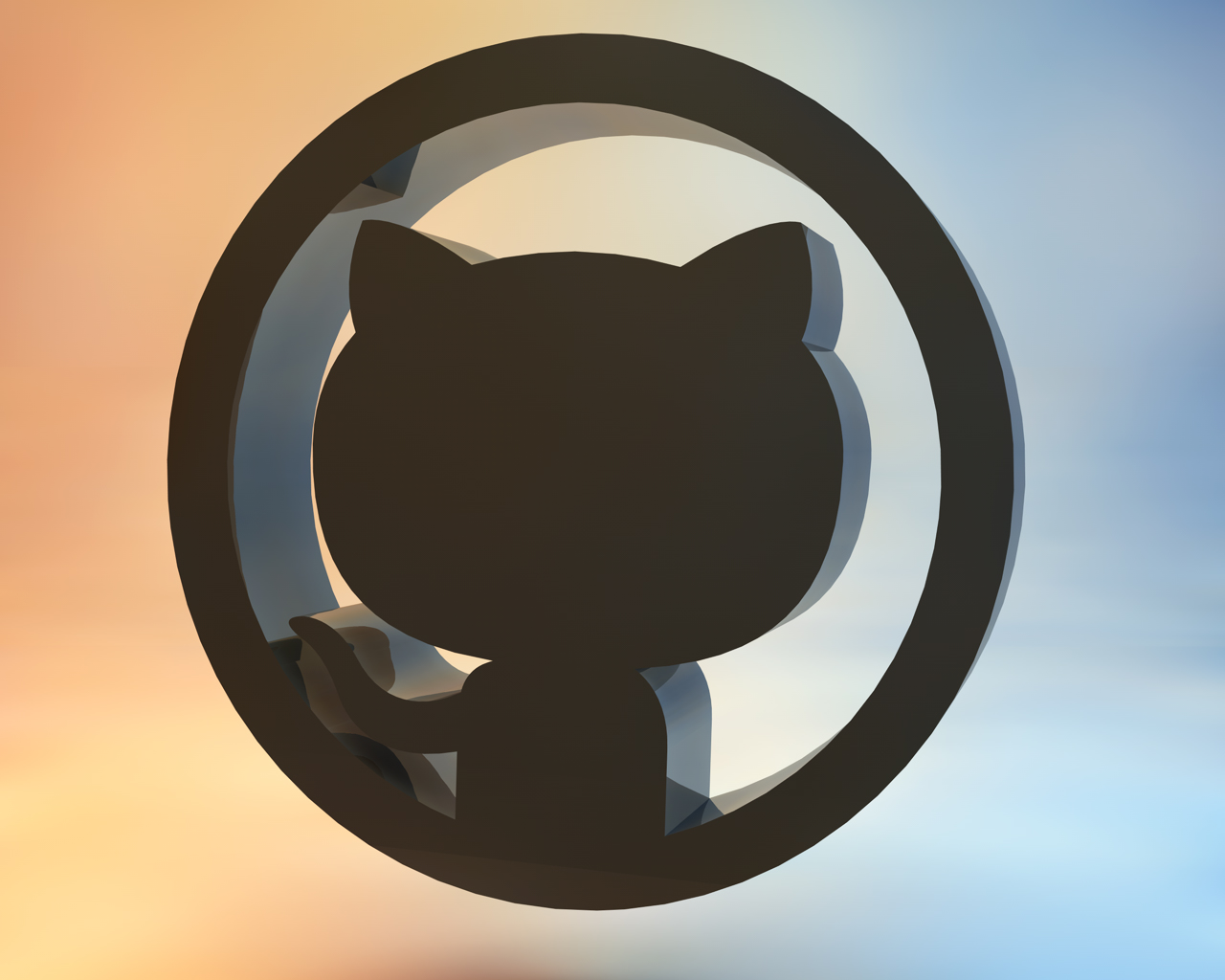 Github 3D Logos
