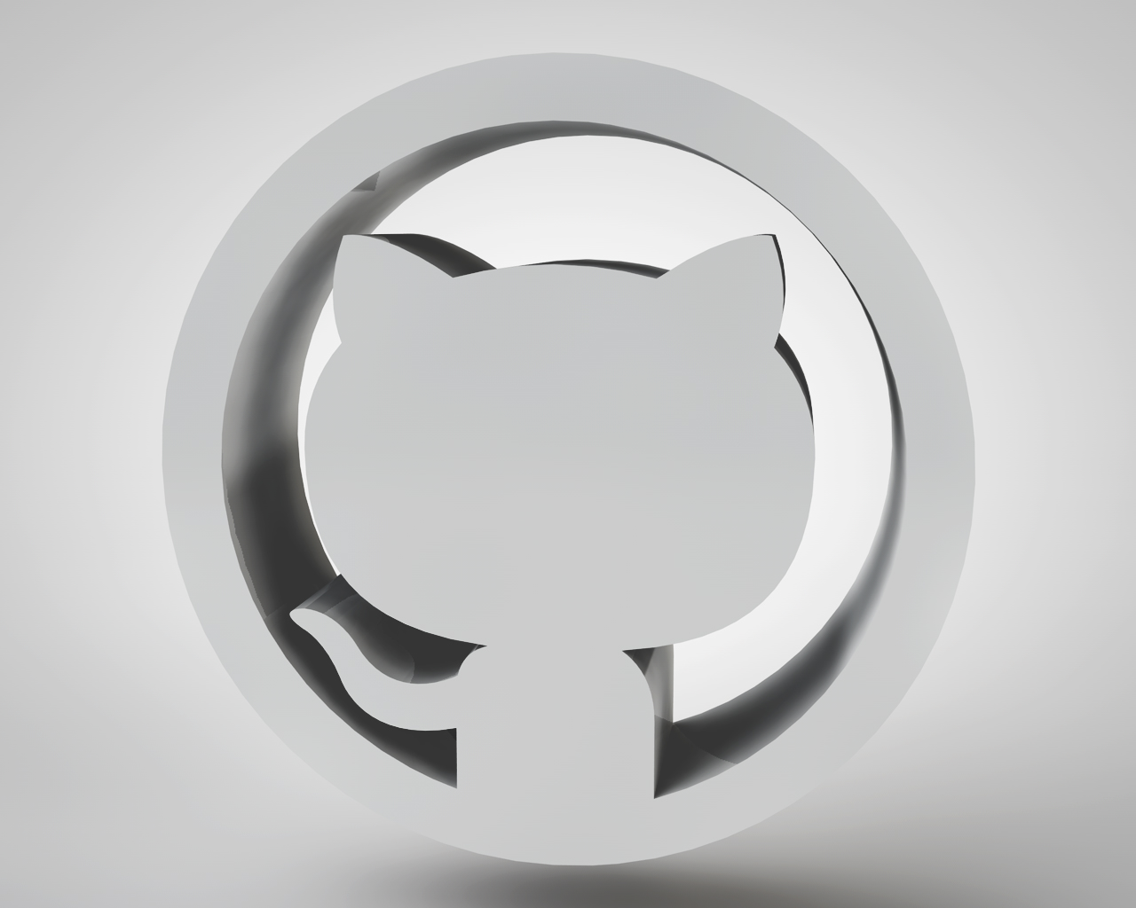 Github 3D Logos