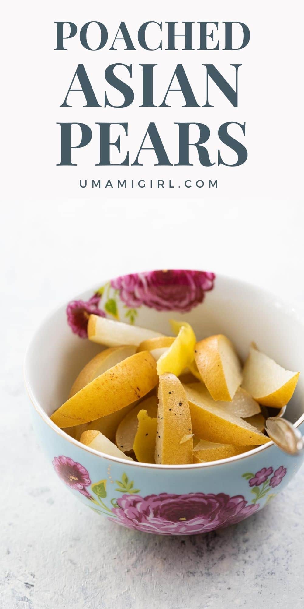 Poached Asian Pear Dessert Recipe Umami Girl