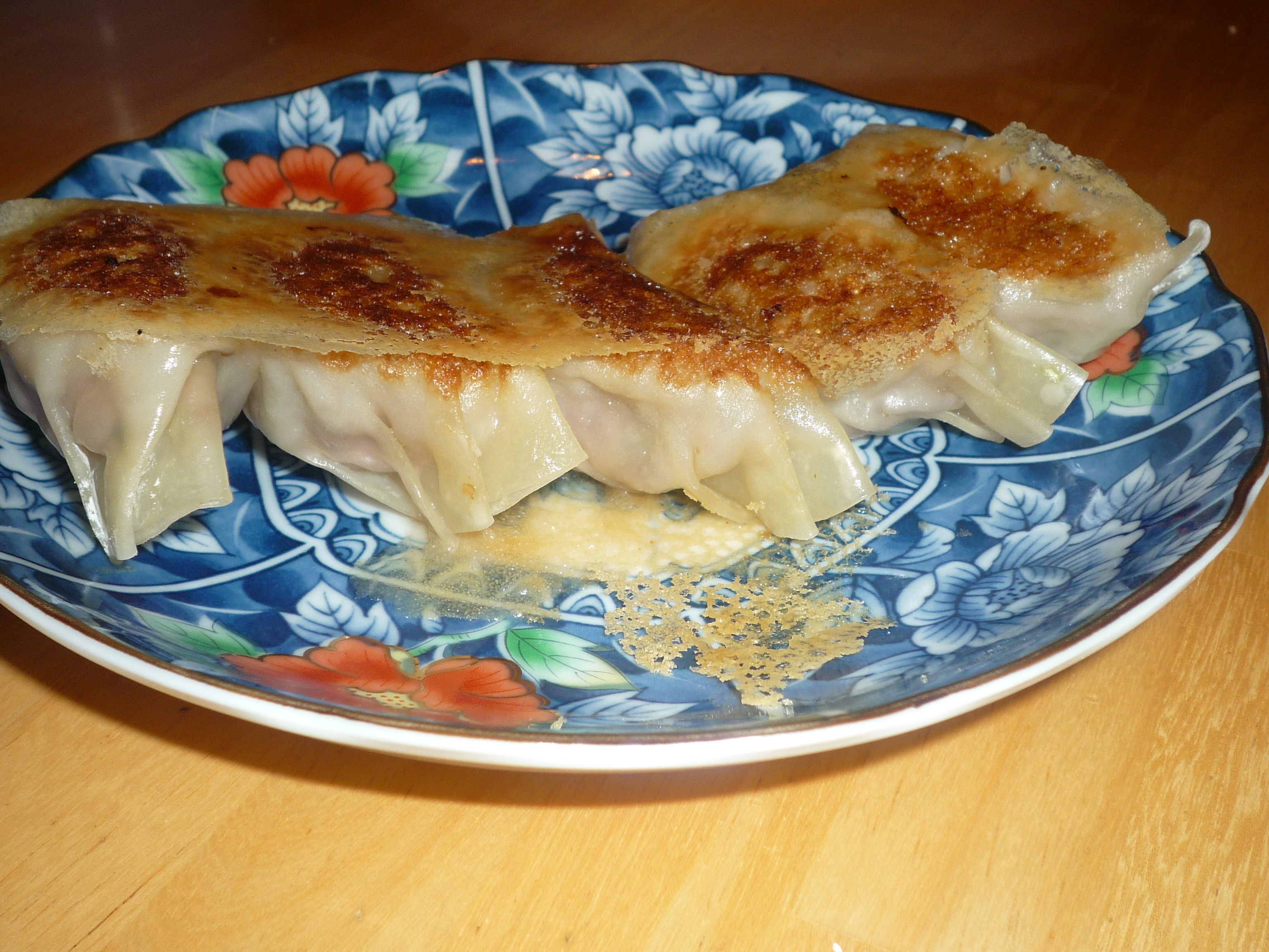 Gyoza (pot stickers) the way the Restaurant Chefs make them, Pancetta