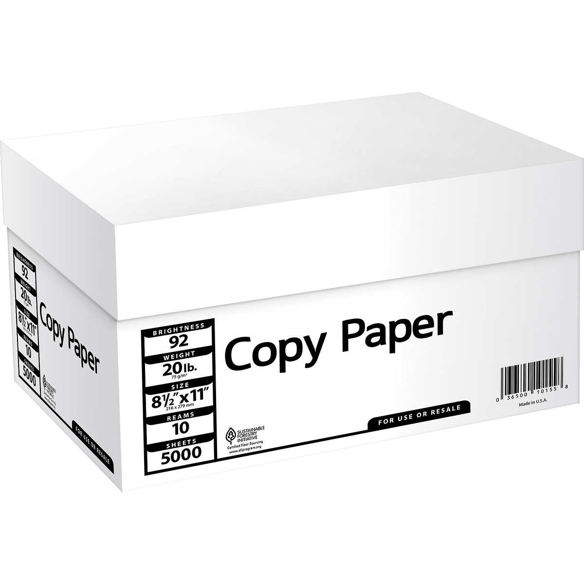 Multi use White Copy Paper 8 1/2" x 11", One Ream/500 Sheet Umber Canada