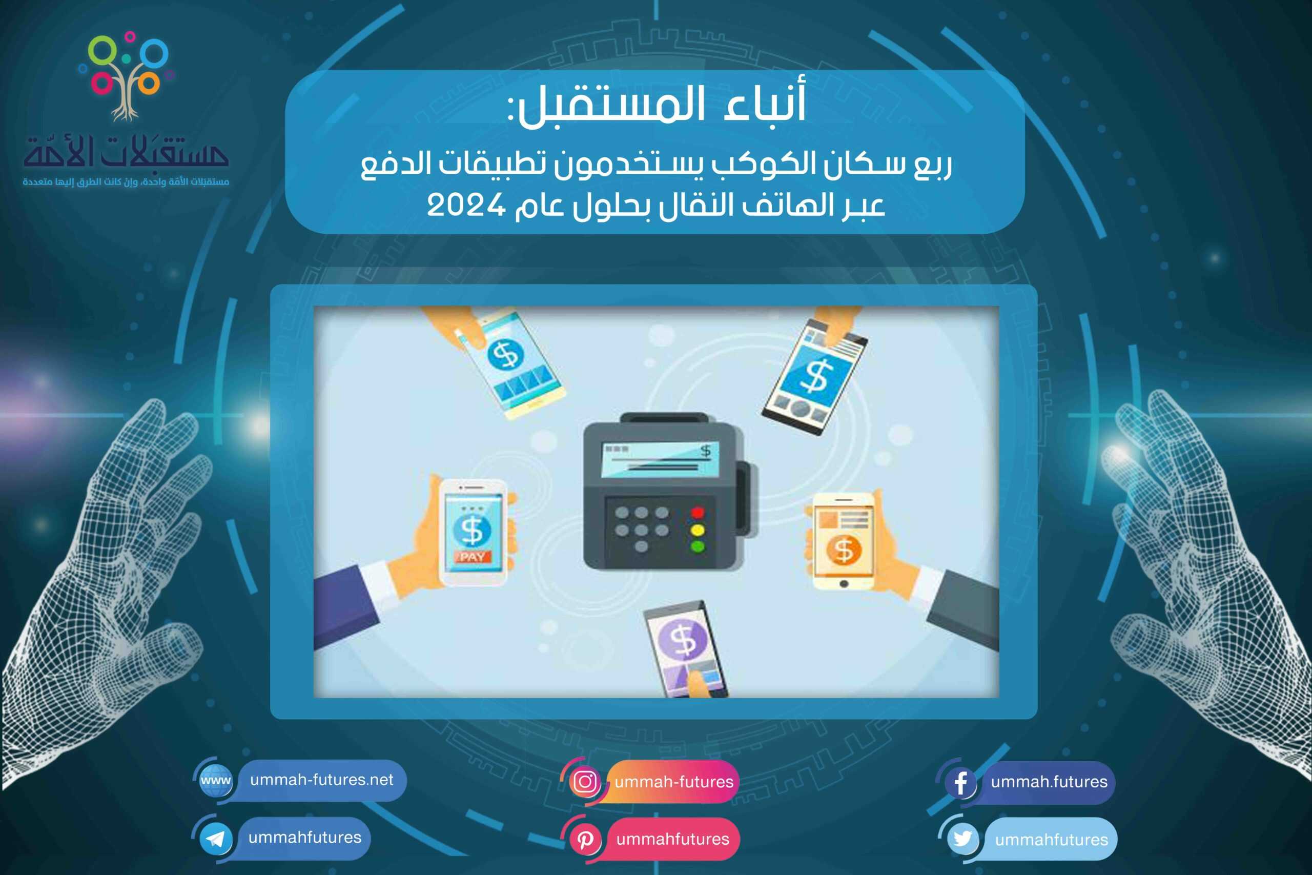 ربع سكان الكوكب يستخدمون تطبيقات الدفع عبر الهاتف النقال بحلول عام 2024