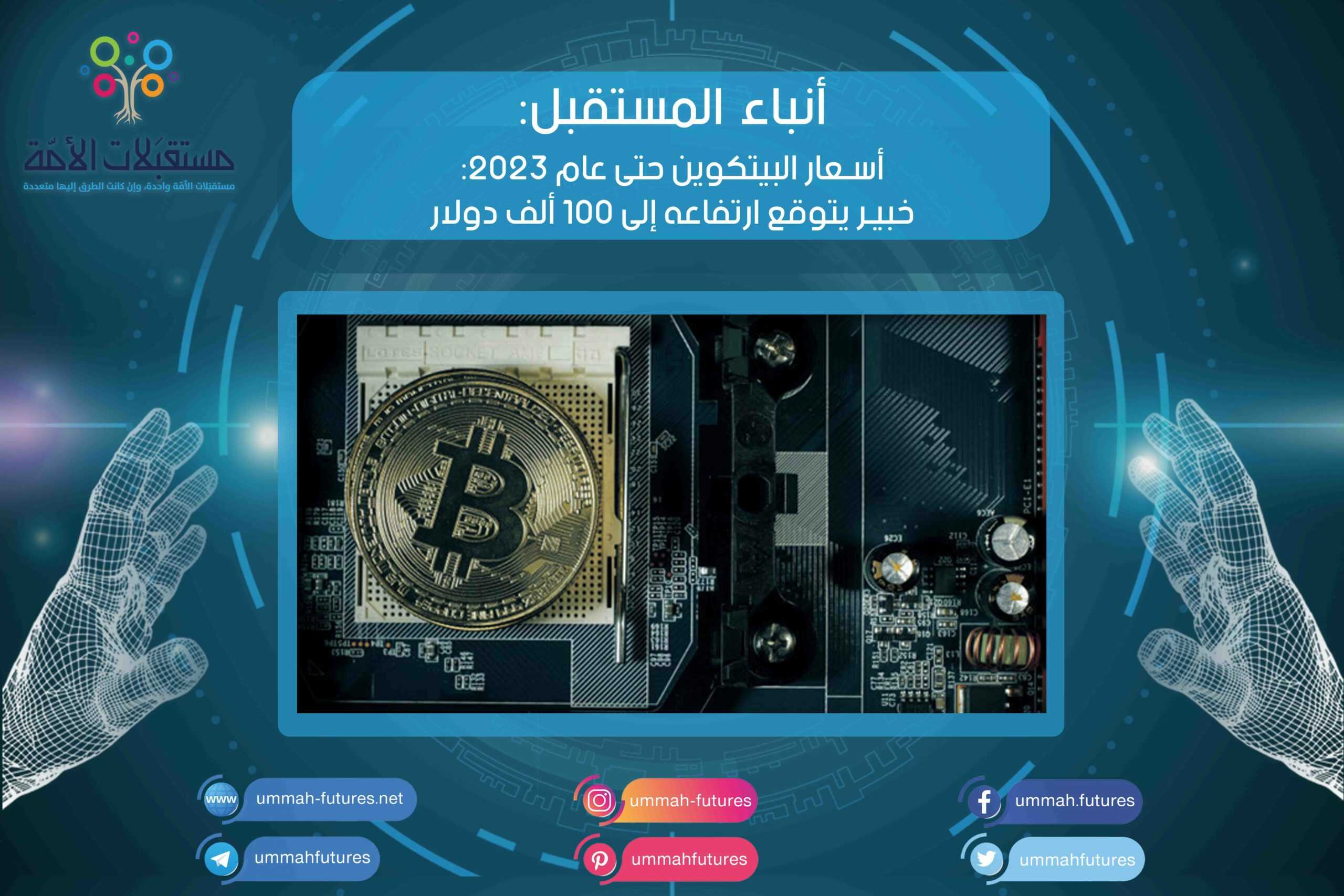 أسعار البيتكوين حتى عام 2023: خبير يتوقع ارتفاعه إلى 100 ألف دولار