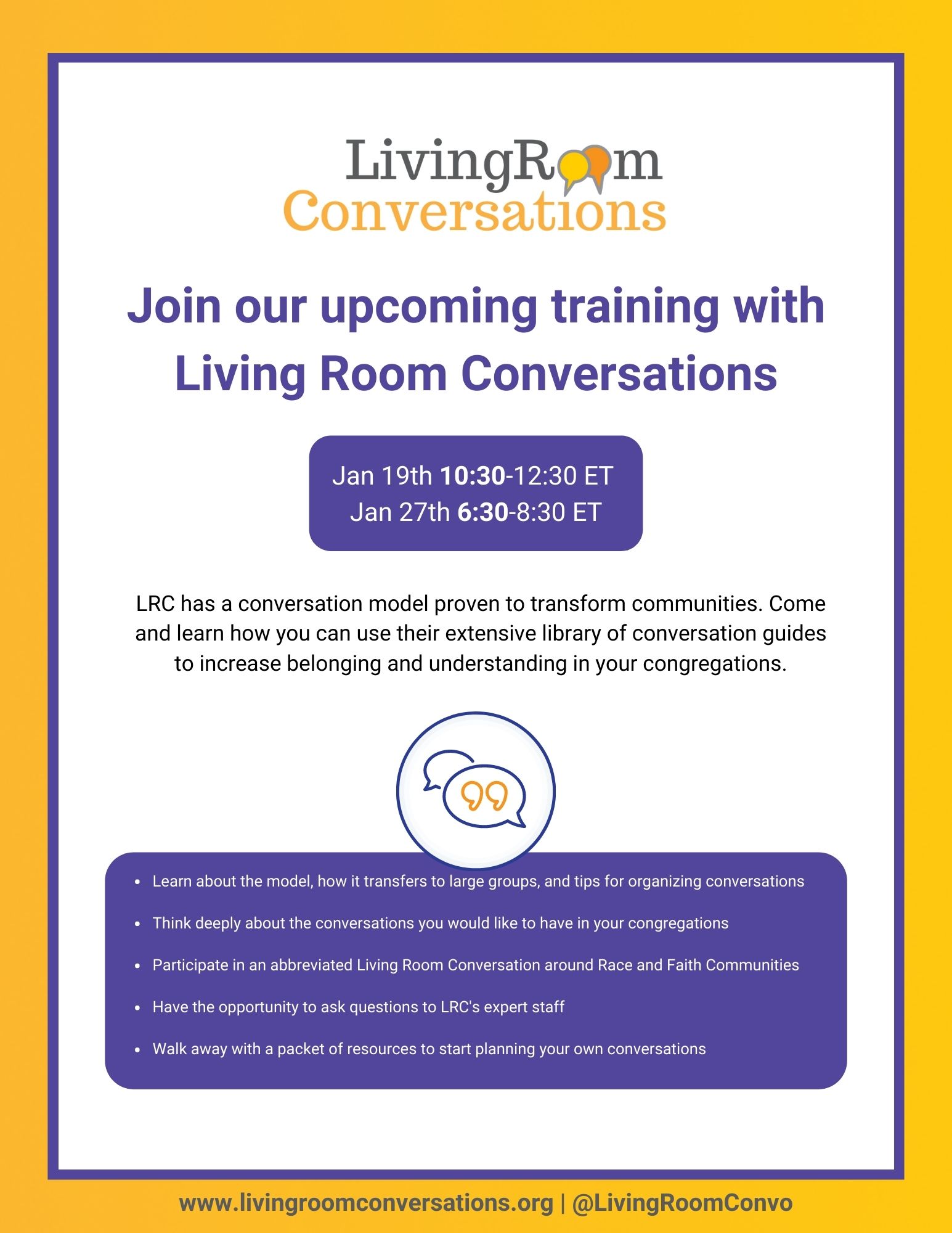 Living Room Conversations UMMAS