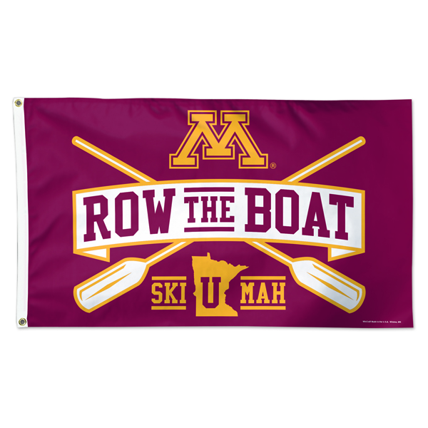 WinCraft University of Minnesota Row the Boat Flag University of