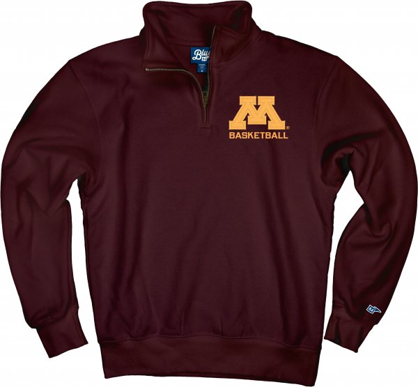Blue 84 University of Minnesota Basketball 1/4 Zip Sweatshirt