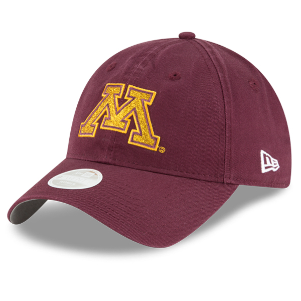 New Era Women’s Glisten Minnesota M Maroon Baseball Cap University of