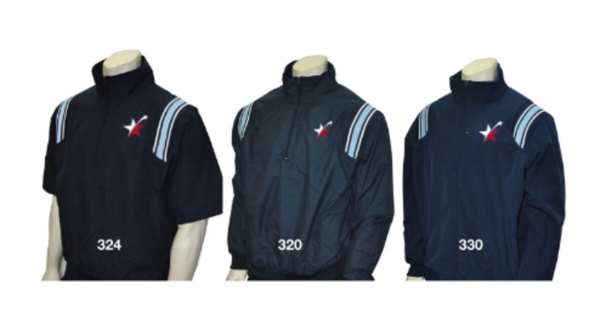 Smitty Softball Umpire Jacket Navy Embroidered Lone Star HS Logo