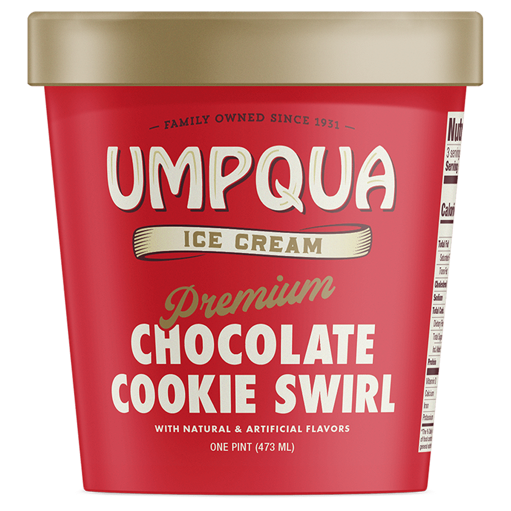 Chocolate Cookie Swirl Pint Umpqua Dairy