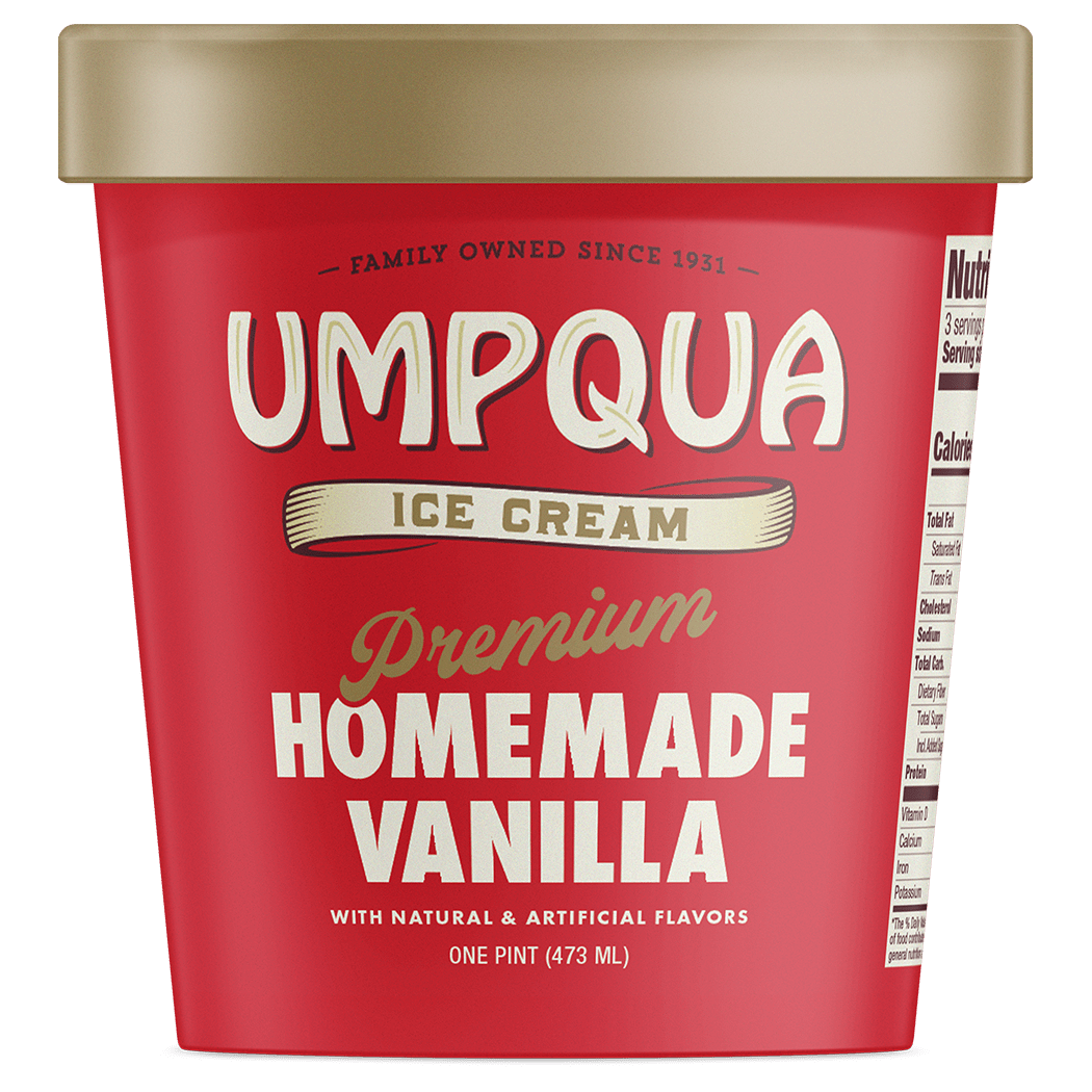 Homemade Vanilla Pint Umpqua Dairy