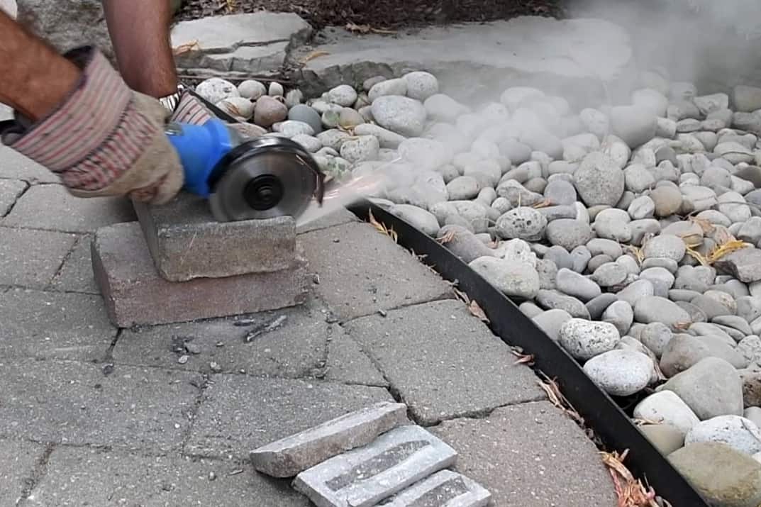 Cutting pavers with an angle grinder Unabashed Geek
