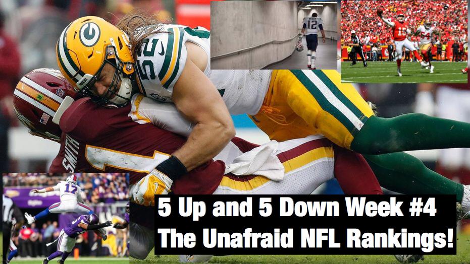 Five up Five Down 5 Best and 5 Worst NFL Teams Week 4