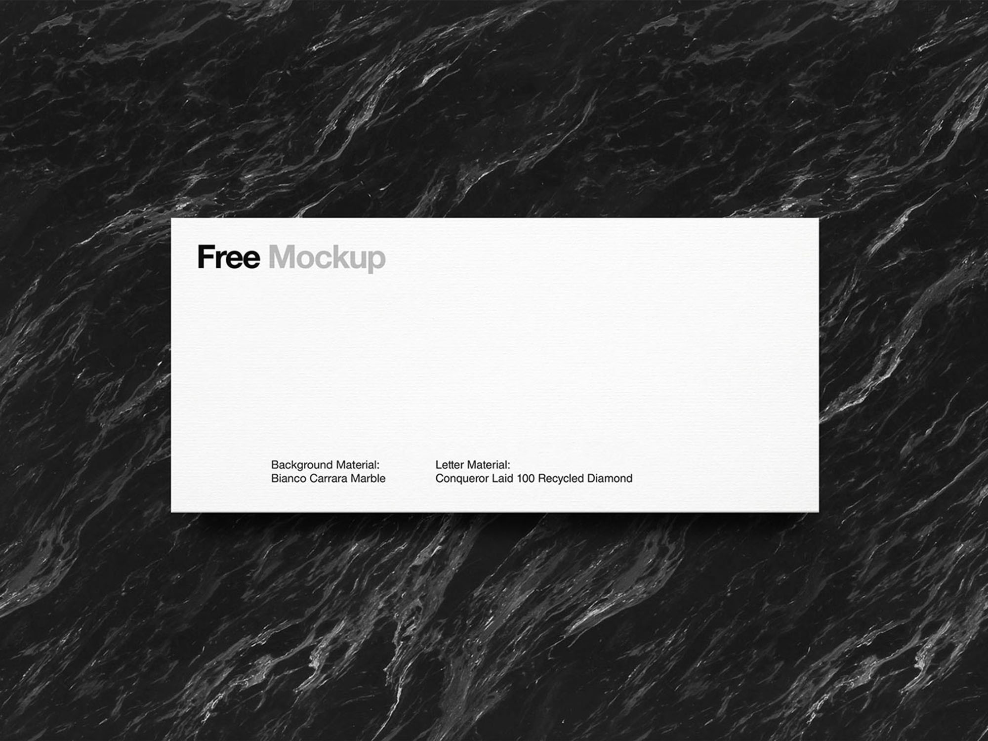 Free Envelope Mockup (PSD)