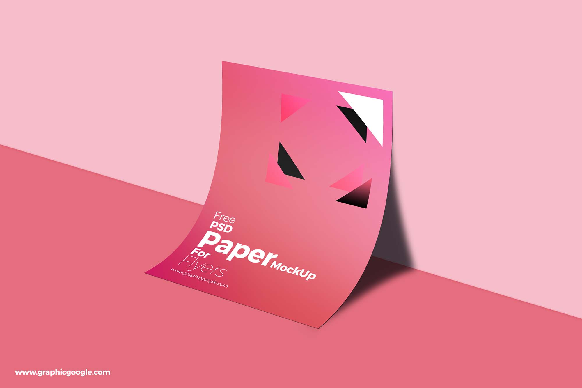 Free A4 Flyer Paper Mockup (PSD)