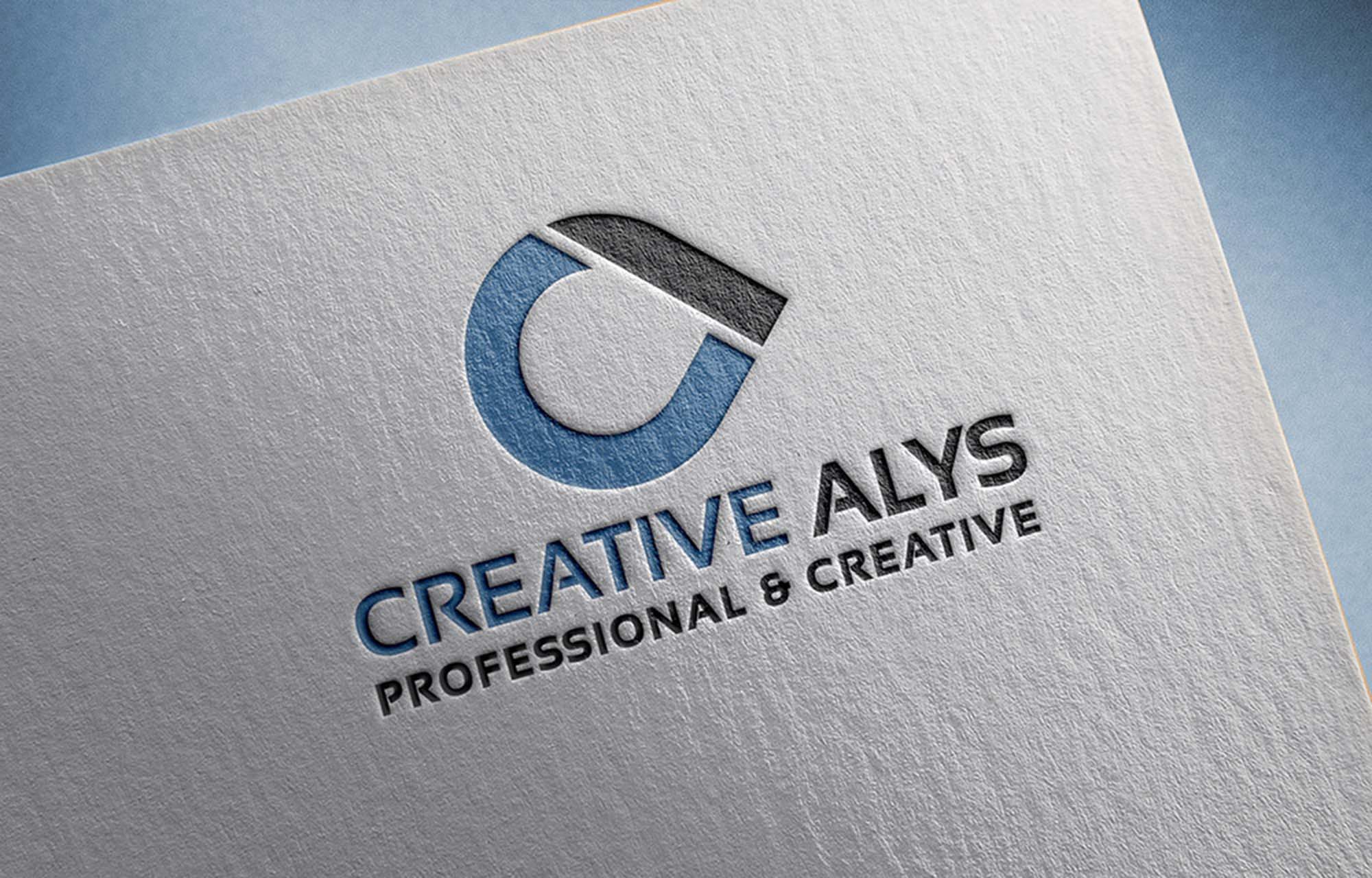 Free Paper Pressed Logo Mockup (PSD)