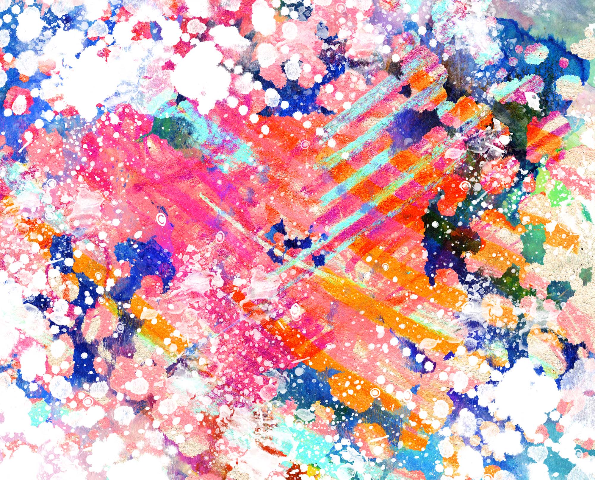 15 Free Hand Painted Colourful Patterns