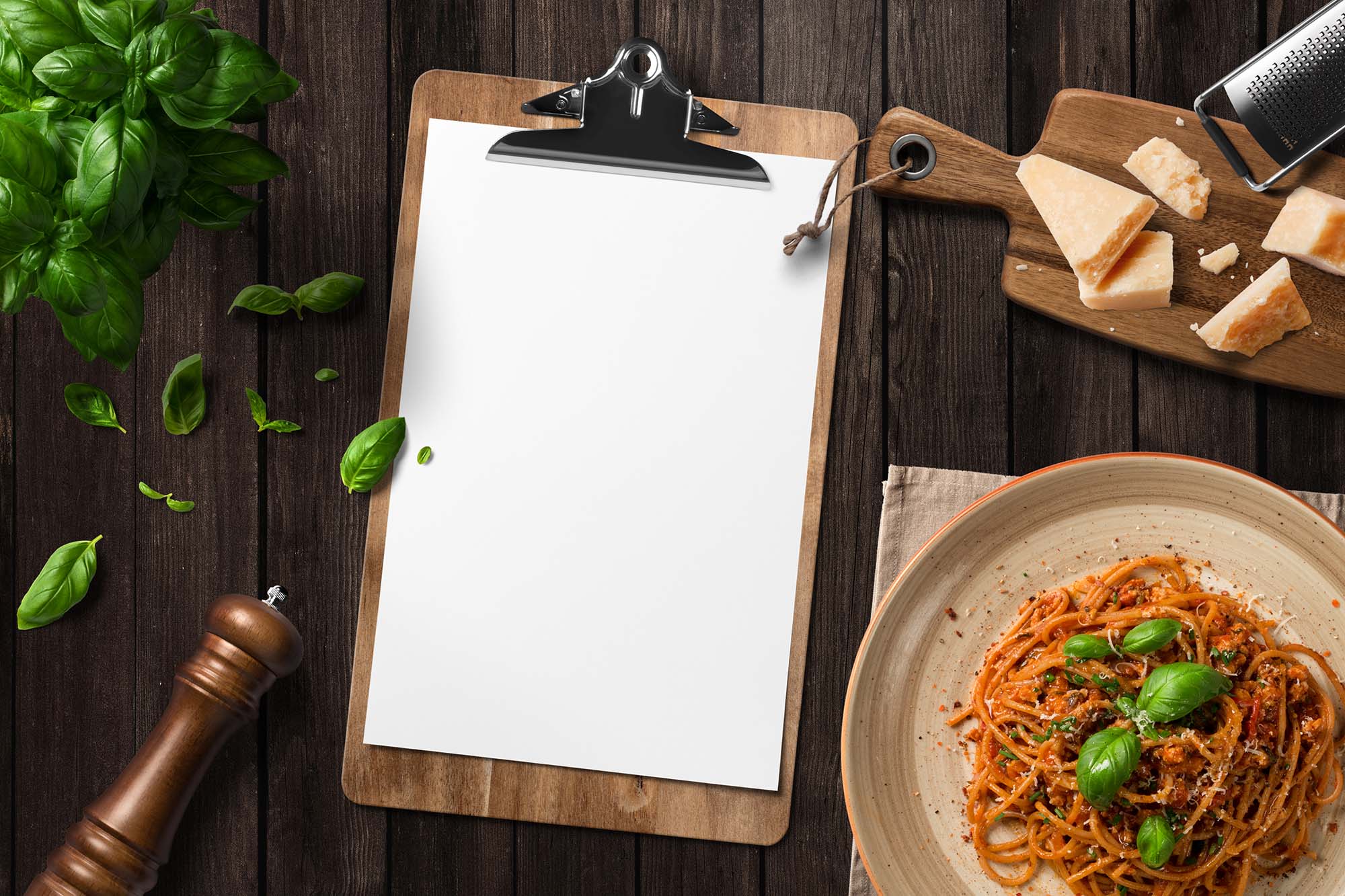 Free Kitchen Ready Mockup Free Scene (PSD)