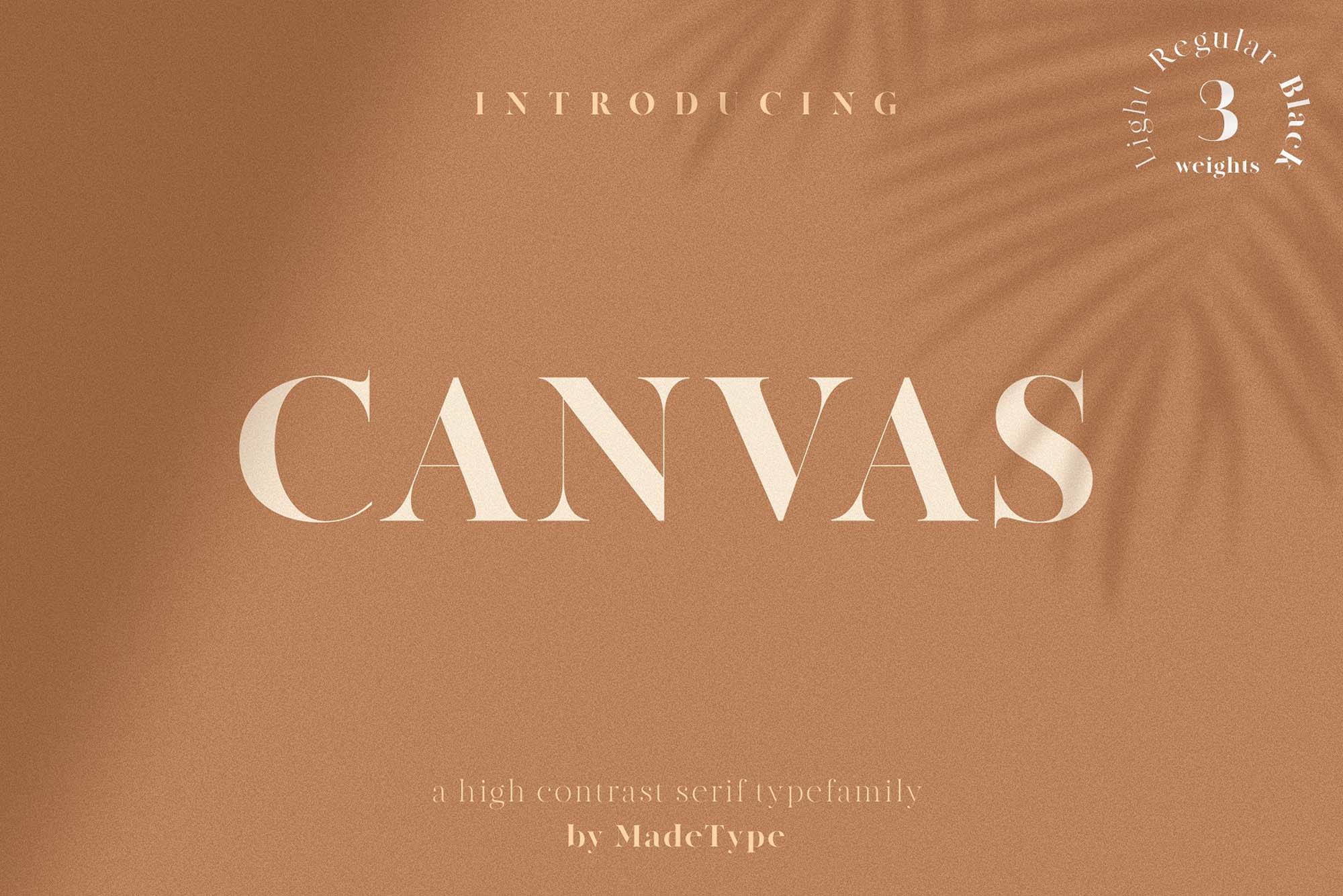 Made Canvas Serif Font