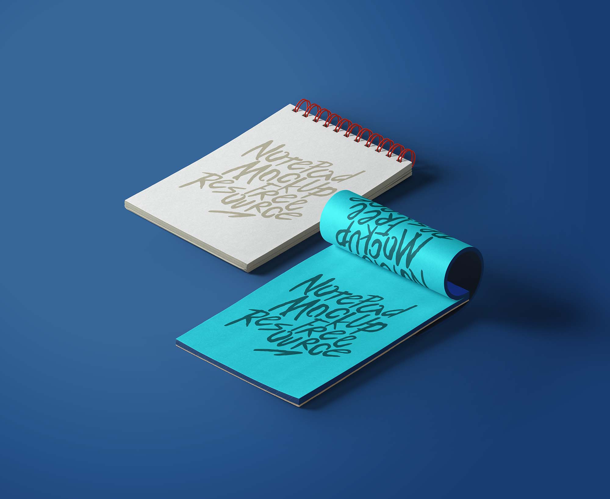 Free Notepad Mockup (PSD)