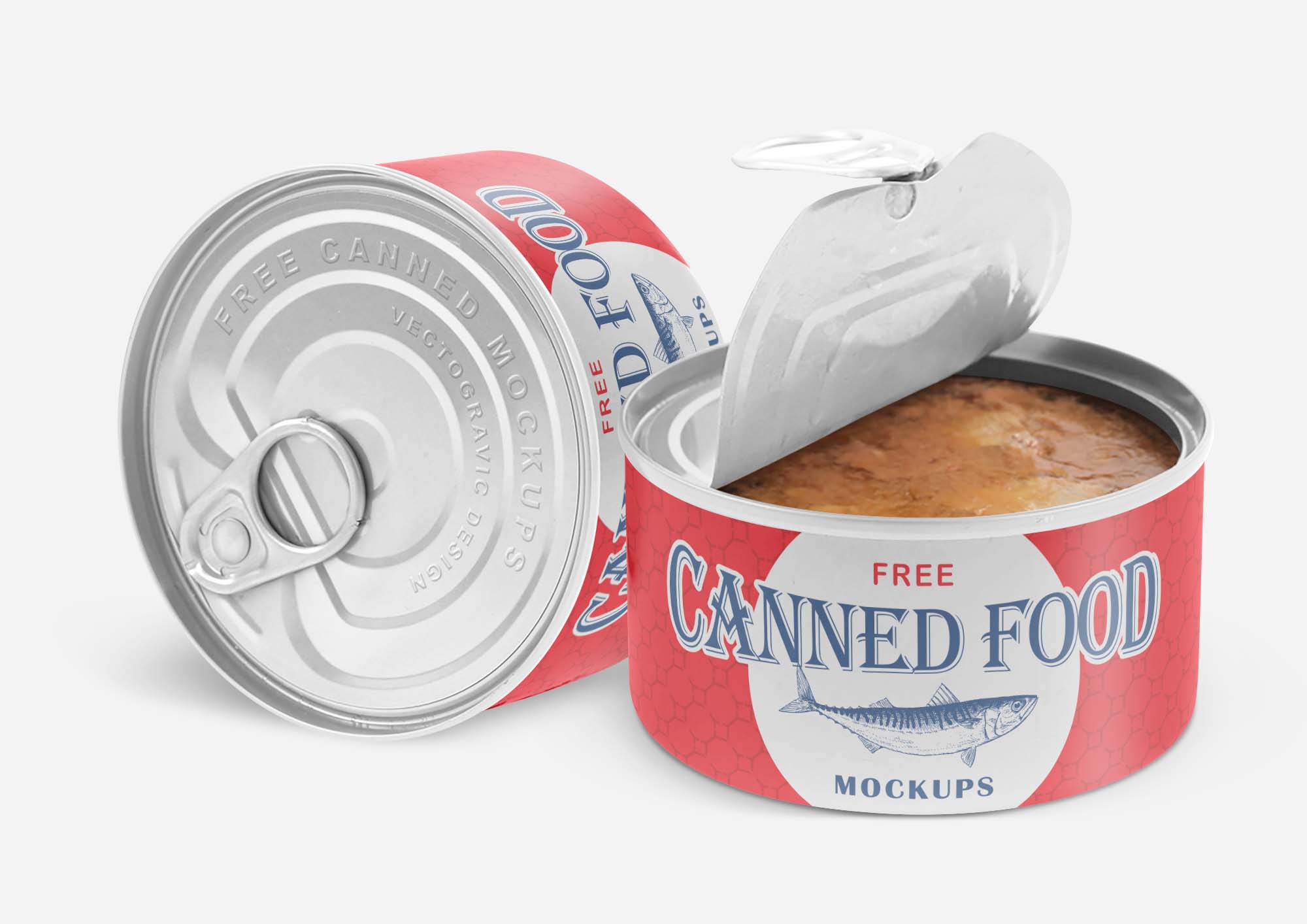 Free Canned Food Mockups (PSD)