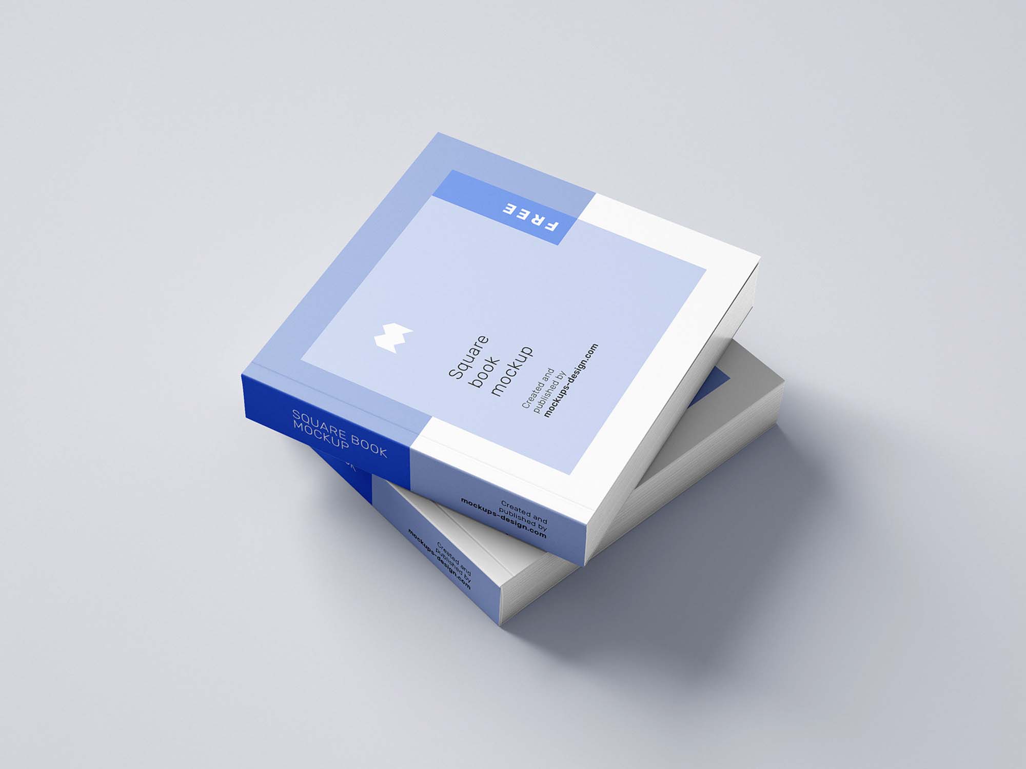 Free Square Softcover Book Mockup (PSD)