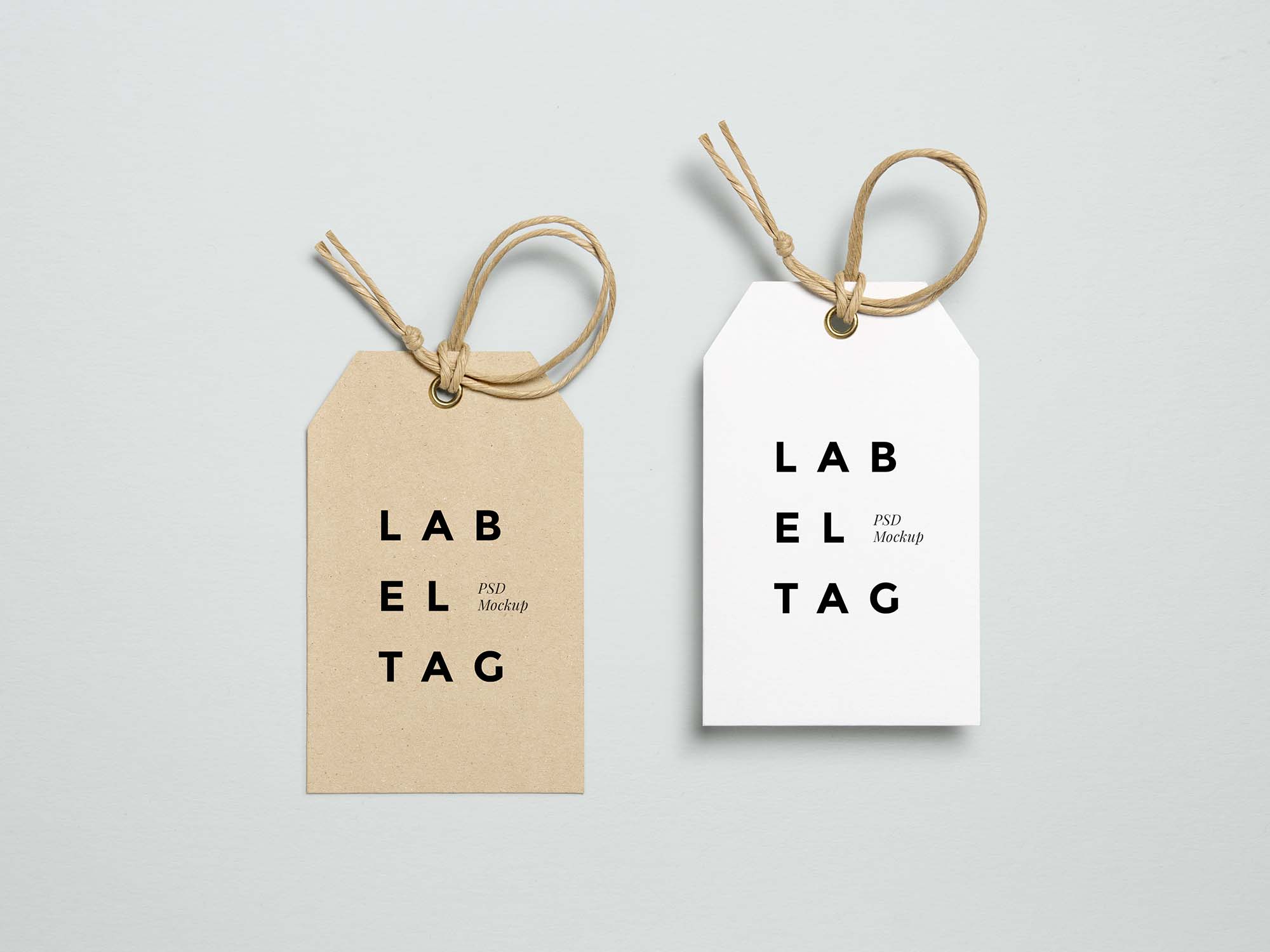 Free Label Tag Mockup (PSD)