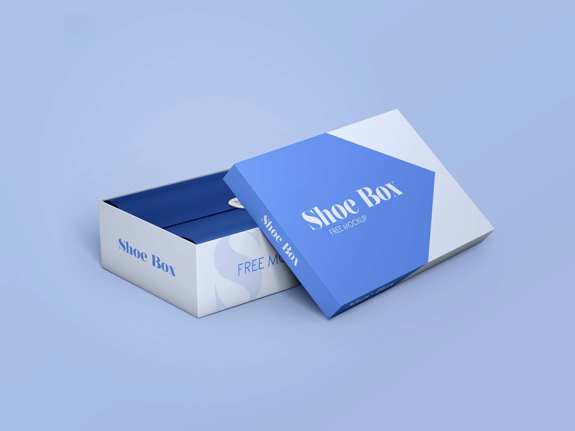 2 Free Shoe Box Mockups (PSD)